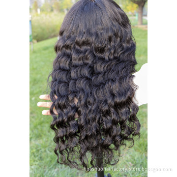 Huashuo Wholesale Good Quality 100% Brazilian Virgin Human Hair 13*6 Lace Front Wig With Baby Hair Wigs